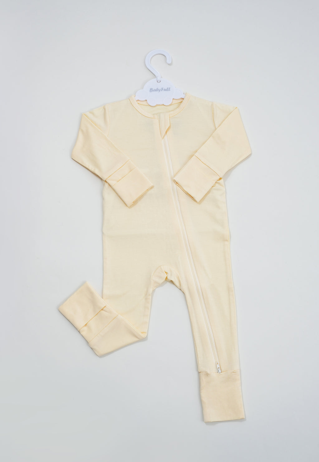 Bamboo Zippered Footie - Baby Yellow